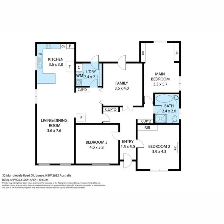 Floorplan of Homely house listing, 32 Murrulebale Road, Junee NSW 2663