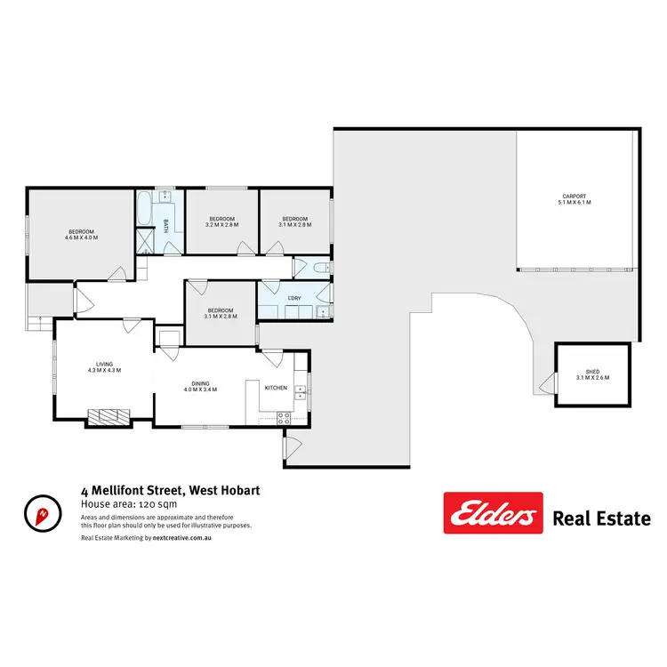 Floorplan of Homely house listing, 4 Mellifont Street, West Hobart TAS 7000