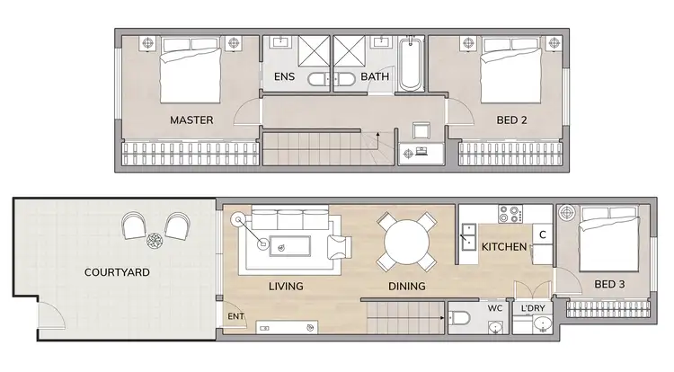 Floorplan of Homely townhouse listing, 65/36 Dulcie Holland Crescent, Moncrieff ACT 2914