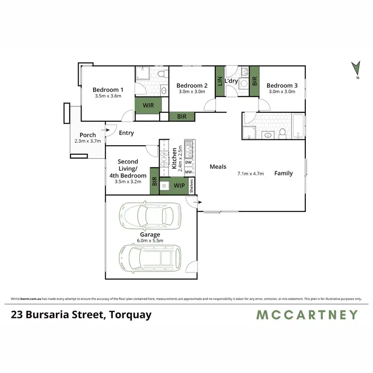 Floorplan of Homely house listing, 23 Bursaria Street, Torquay VIC 3228