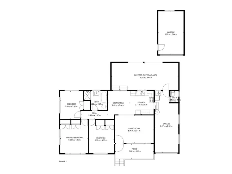 Floorplan of Homely house listing, 109 Sims Road, Avenell Heights QLD 4670