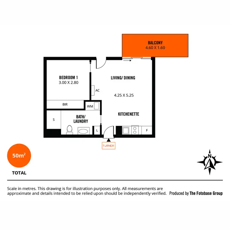 Floorplan of Homely apartment listing, 411/33 Warwick Street, Walkerville SA 5081