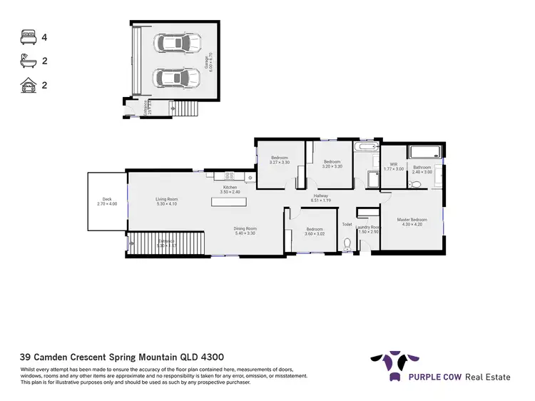 Floorplan of Homely house listing, 39 Camden Crescent, Spring Mountain QLD 4300