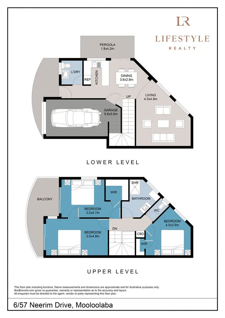 Floorplan of Homely unit listing, 6/57 Neerim Drive, Mooloolaba QLD 4557