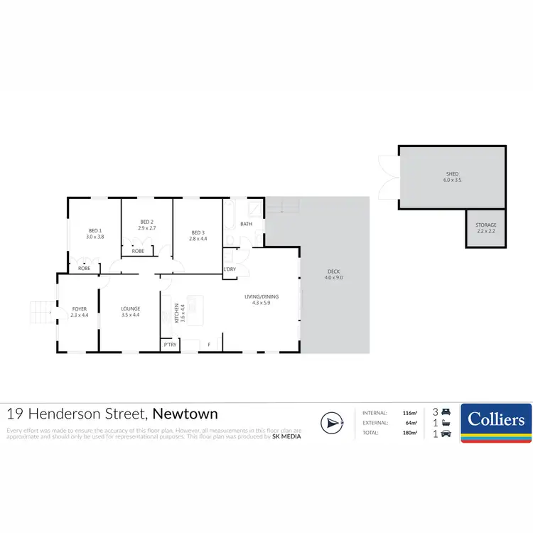 Floorplan of Homely house listing, 19 Henderson Street, Newtown QLD 4350