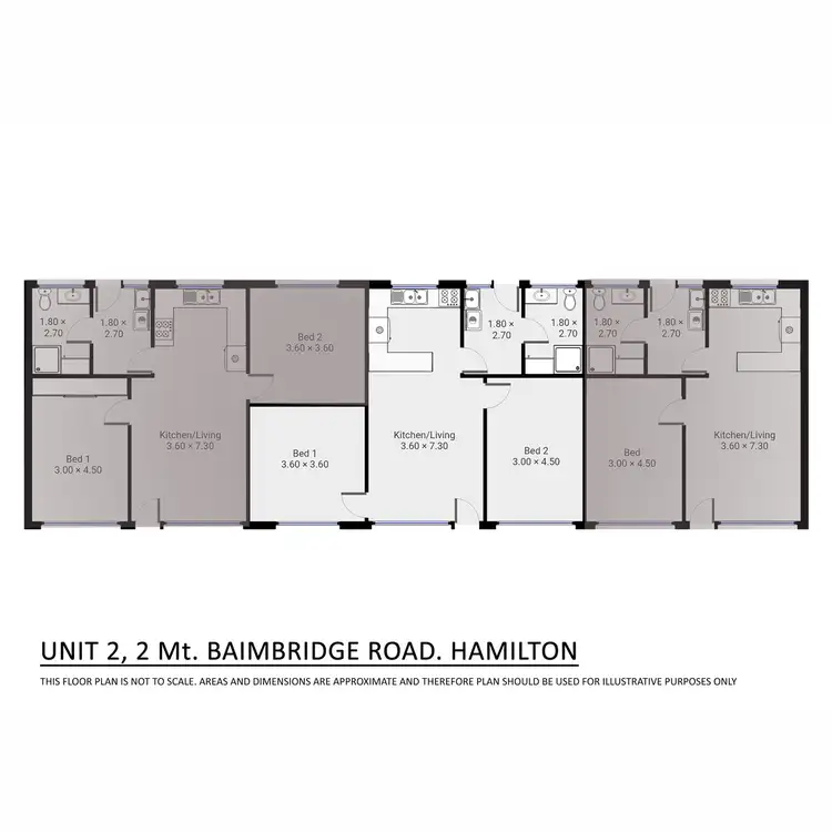 Floorplan of Homely unit listing, 2/2 Mount Baimbridge Road, Hamilton VIC 3300