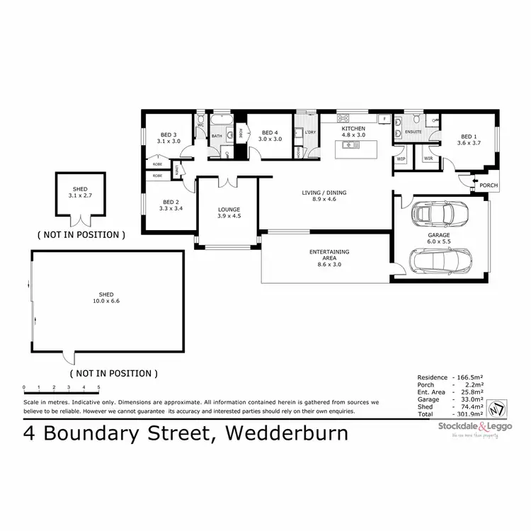Floorplan of Homely house listing, 4 Boundary Street, Wedderburn VIC 3518