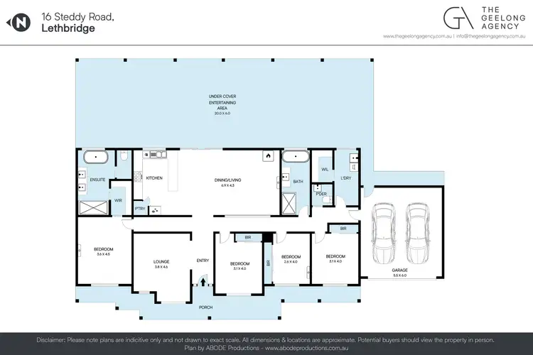 Floorplan of Homely rural property listing, 16 Steddy Road, Lethbridge VIC 3332