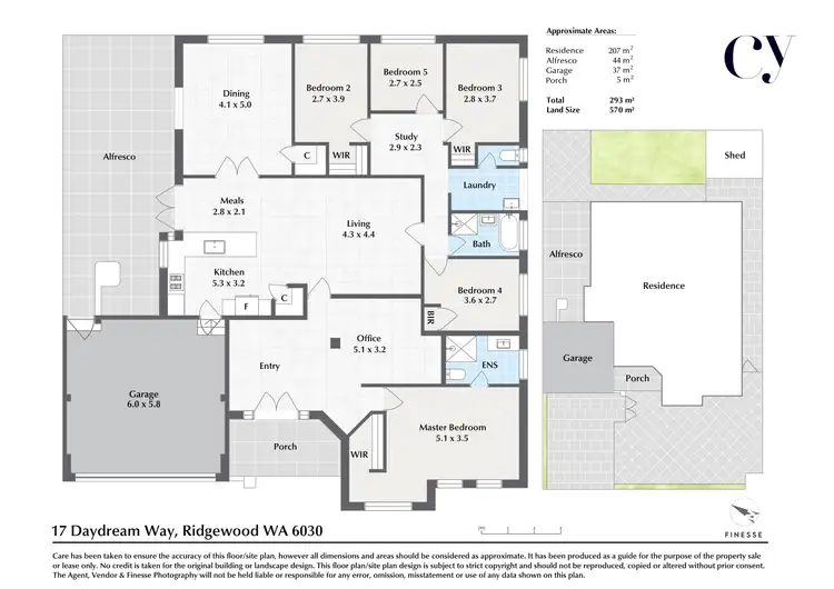 Floorplan of Homely house listing, 17 Daydream Way, Ridgewood WA 6030