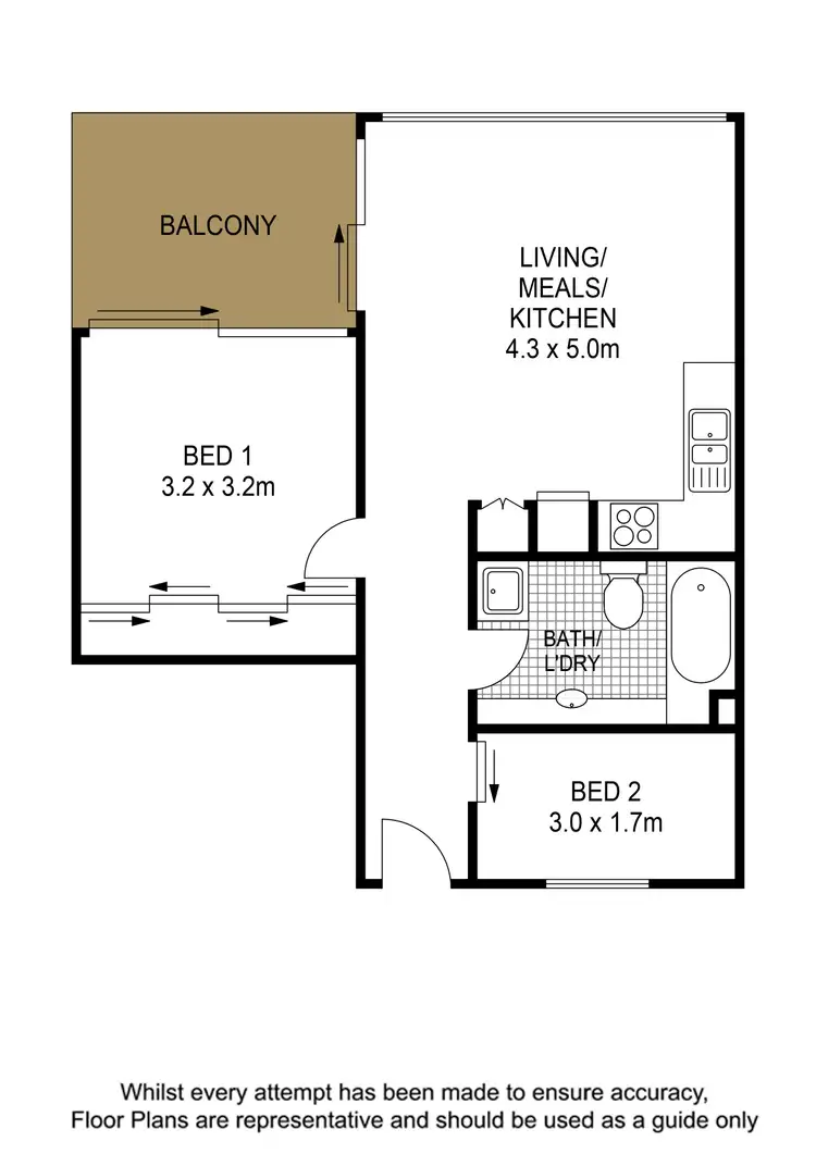 Floorplan of Homely apartment listing, 4104/70 Mary Street, Brisbane City QLD 4000
