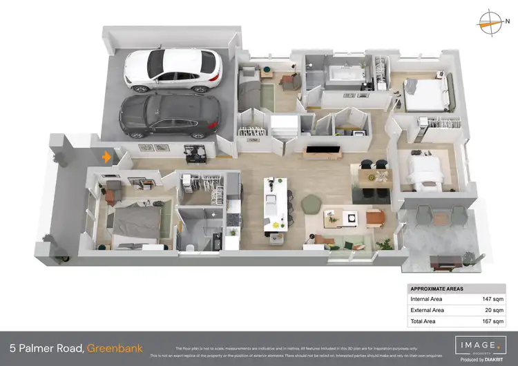 Floorplan of Homely house listing, 5 Palmer Road, Greenbank QLD 4124