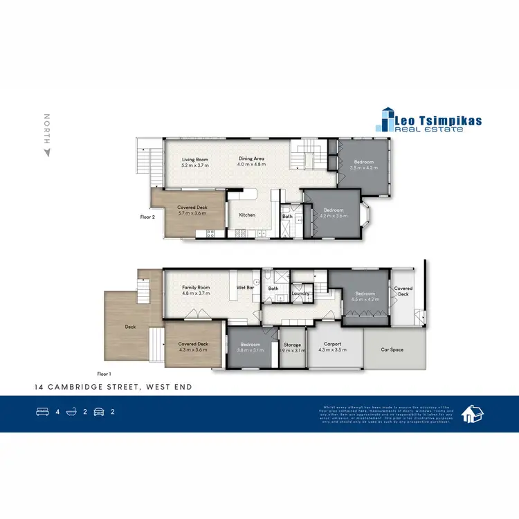 Floorplan of Homely house listing, 14 Cambridge Street, West End QLD 4101