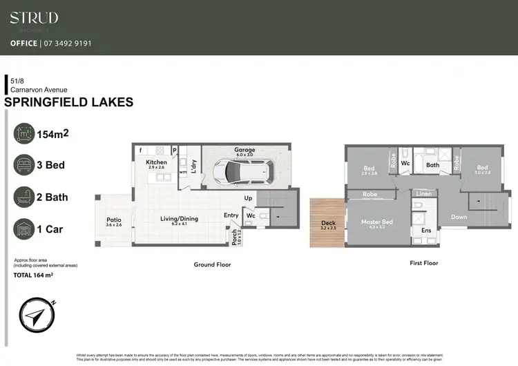 Floorplan of Homely townhouse listing, 51/8 Carnarvon Avenue, Springfield Lakes QLD 4300