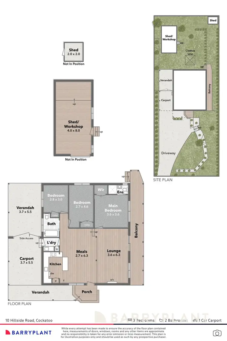 Floorplan of Homely house listing, 10 Hillside Road, Cockatoo VIC 3781