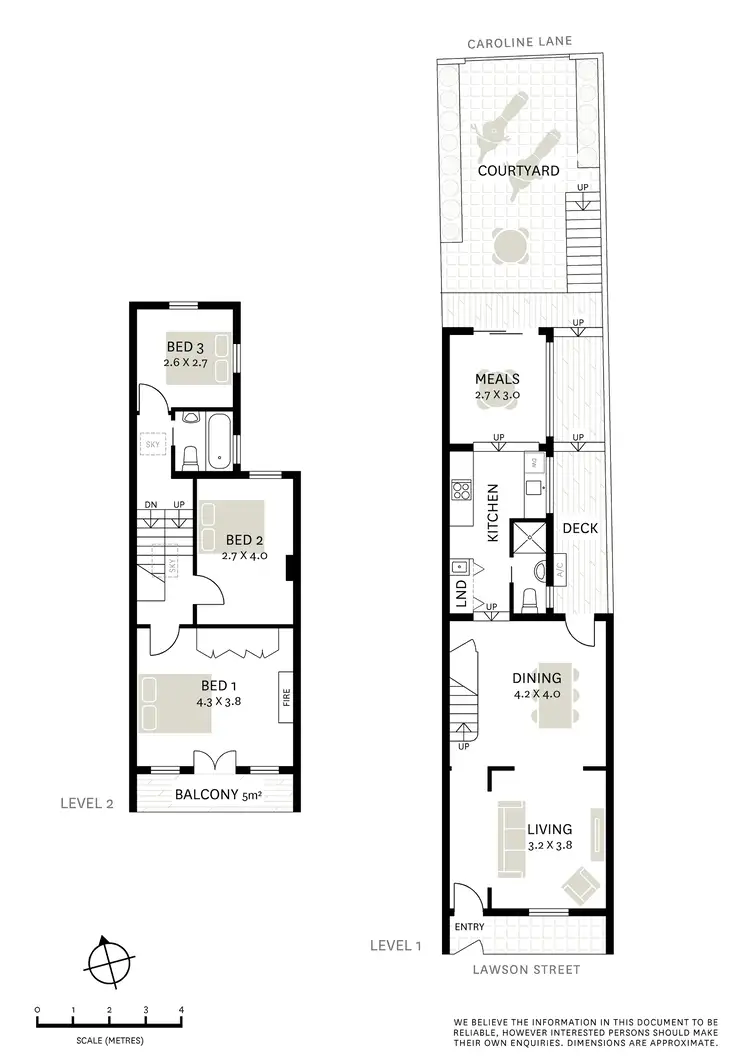 Floorplan of Homely terrace listing, 128 Lawson Street, Redfern NSW 2016