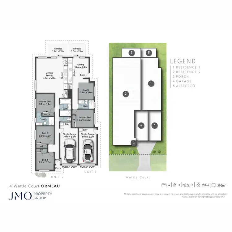 Floorplan of Homely house listing, 1 & 2/4 Wattle Court, Ormeau QLD 4208