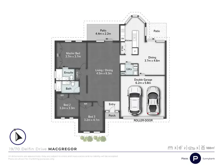Floorplan of Homely townhouse listing, 19/70 Delfin Drive, Macgregor QLD 4109