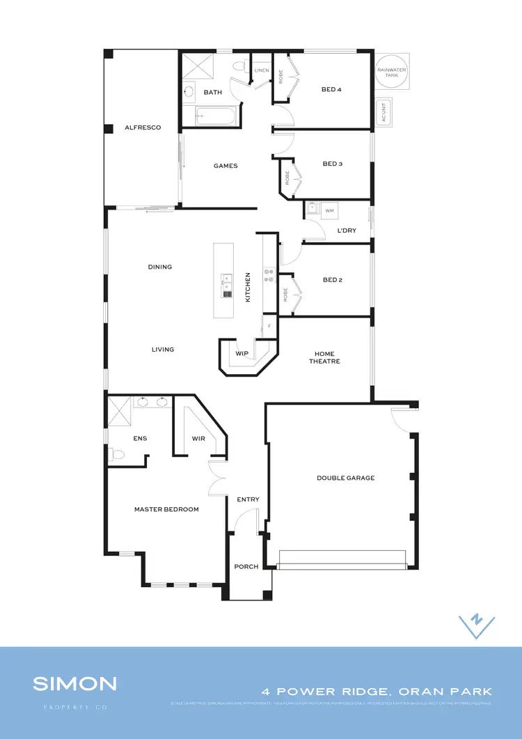 Floorplan of Homely house listing, 4 Power Ridge, Oran Park NSW 2570