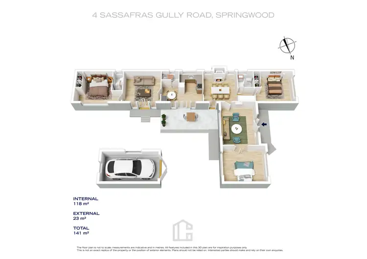 Floorplan of Homely house listing, 4 Sassafras Gully Road, Springwood NSW 2777