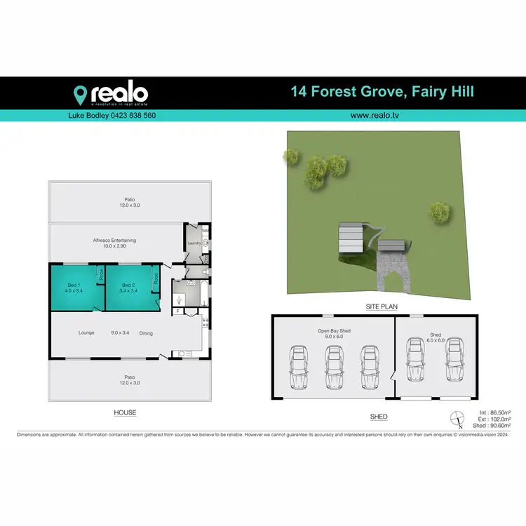 Floorplan of Homely house listing, 14 Forest Grove, Fairy Hill NSW 2470