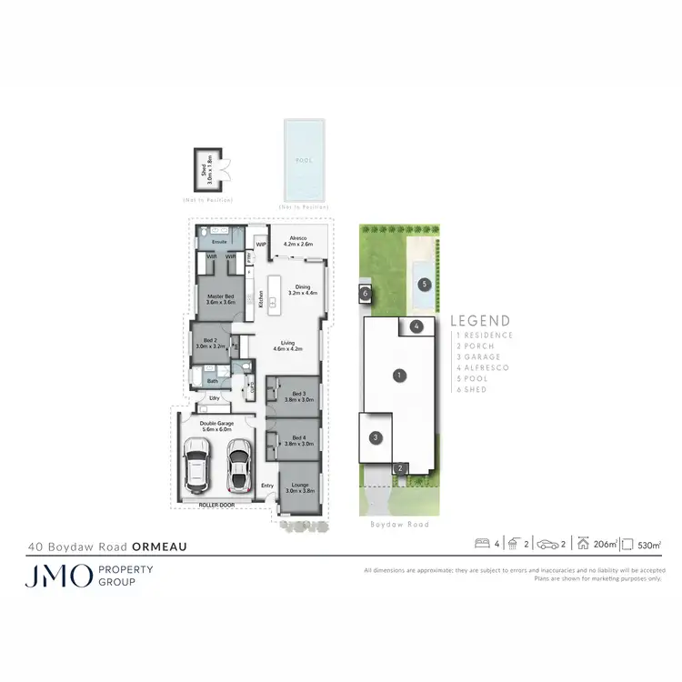 Floorplan of Homely house listing, 40 Boydaw Road, Ormeau QLD 4208
