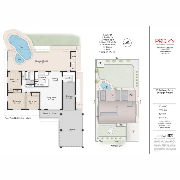 Floorplan of Homely house listing, 15 Anthony Drive, Burleigh Waters QLD 4220