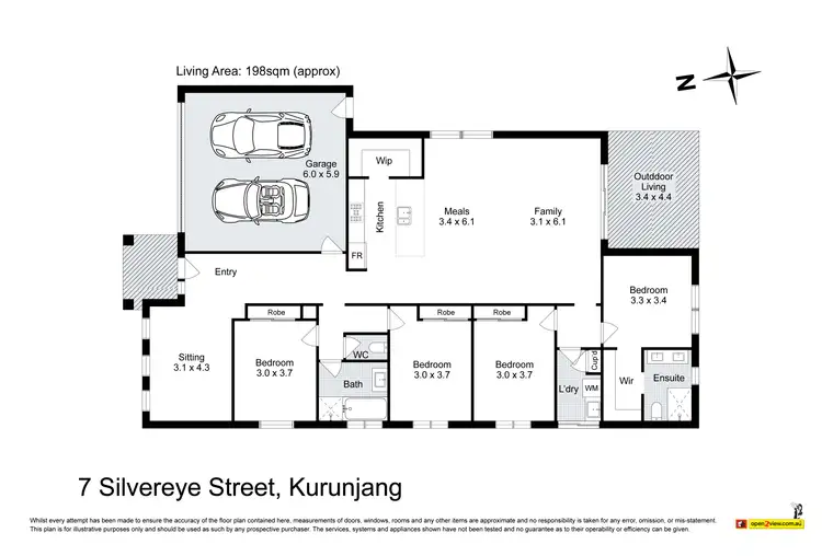 Floorplan of Homely house listing, 7 Silvereye Street, Kurunjang VIC 3337