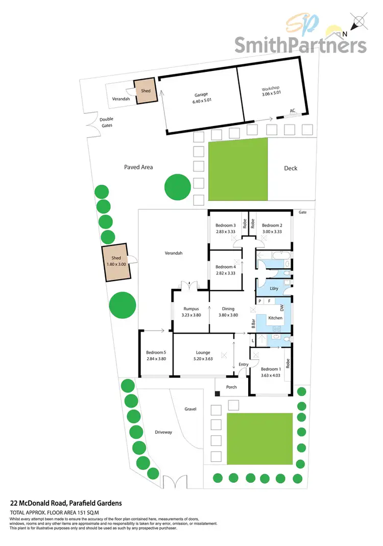 Floorplan of Homely house listing, 22 McDonald Road, Parafield Gardens SA 5107