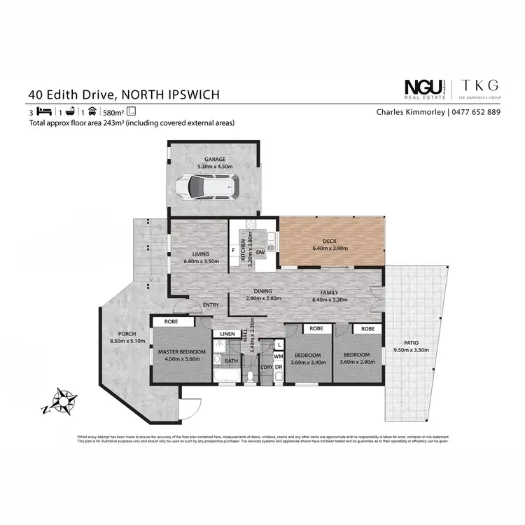 Floorplan of Homely house listing, 40 Edith Drive, North Ipswich QLD 4305