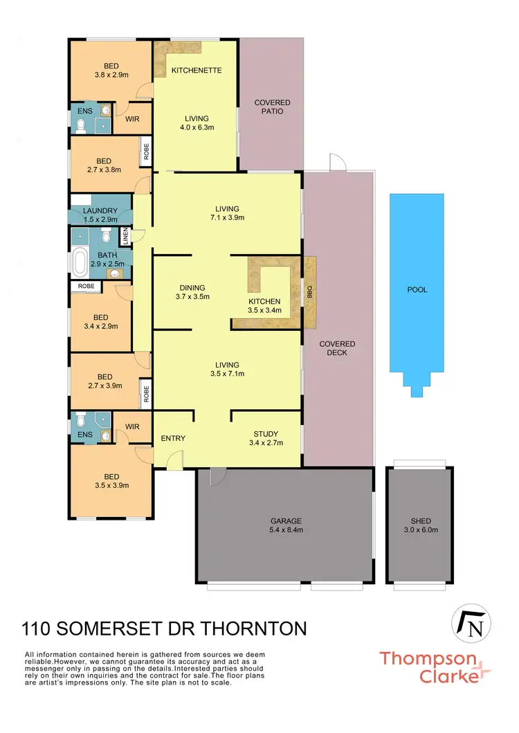 Floorplan of Homely house listing, 110 Somerset Drive, Thornton NSW 2322