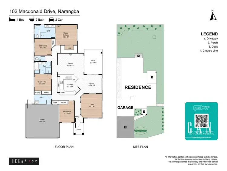 Floorplan of Homely house listing, 102 MacDonald Drive, Narangba QLD 4504