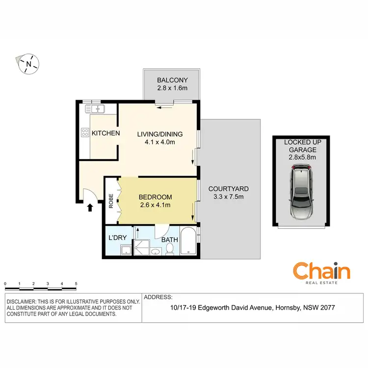 Floorplan of Homely unit listing, 10/17-19 Edgeworth David Avenue, Hornsby NSW 2077