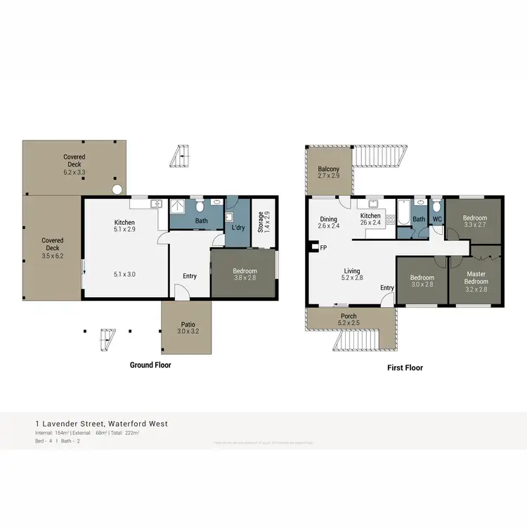Floorplan of Homely house listing, 1 Lavender Street, Waterford West QLD 4133