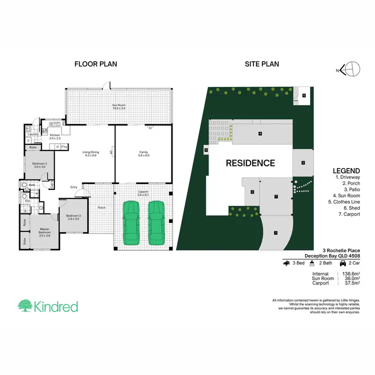 Floorplan of Homely house listing, 3 Rochelle Place, Deception Bay QLD 4508