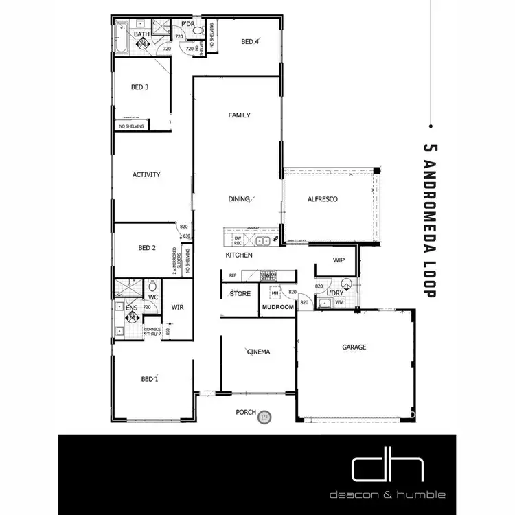 Floorplan of Homely house listing, 5 Andromeda Loop, Landsdale WA 6065