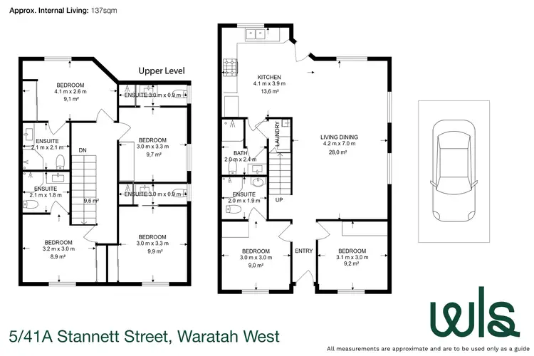 Floorplan of Homely townhouse listing, 5/41A Stannett Street, Waratah West NSW 2298