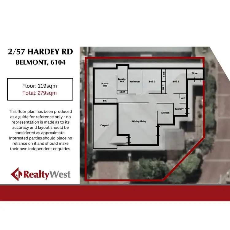 Floorplan of Homely villa listing, 2/57 Hardey Road, Belmont WA 6104