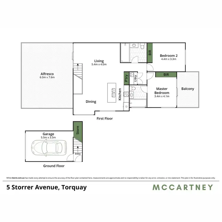 Floorplan of Homely townhouse listing, 5 Storrer Avenue, Torquay VIC 3228