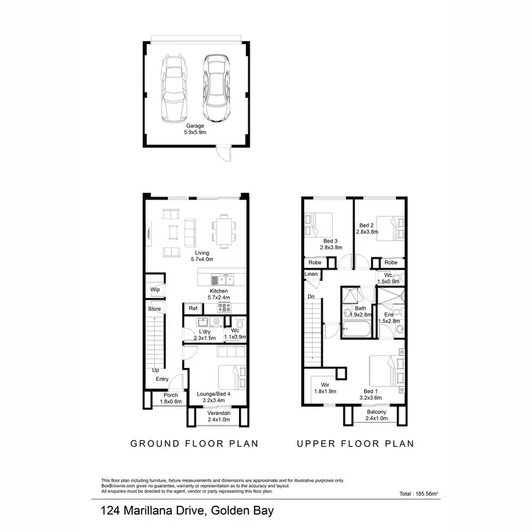 Floorplan of Homely house listing, 124 Marillana Drive, Golden Bay WA 6174