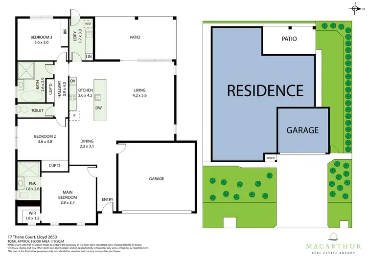 Floorplan of Homely house listing, 17 Thane Court, Lloyd NSW 2650