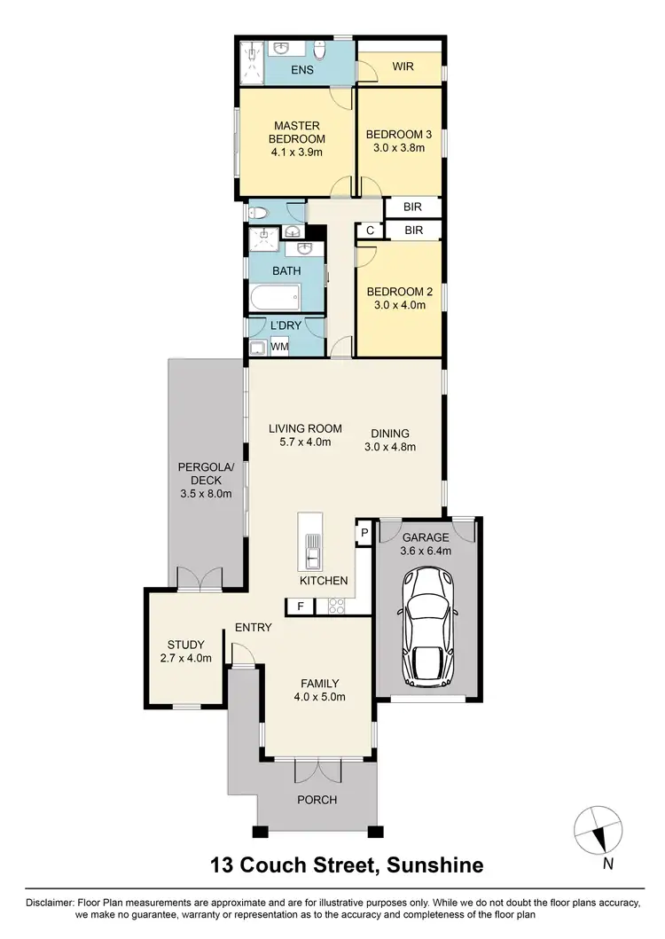 Floorplan of Homely house listing, 13 Couch Street, Sunshine VIC 3020