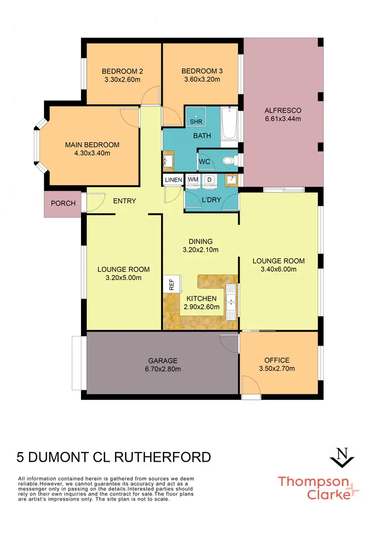 Floorplan of Homely house listing, 5 Dumont Close, Rutherford NSW 2320