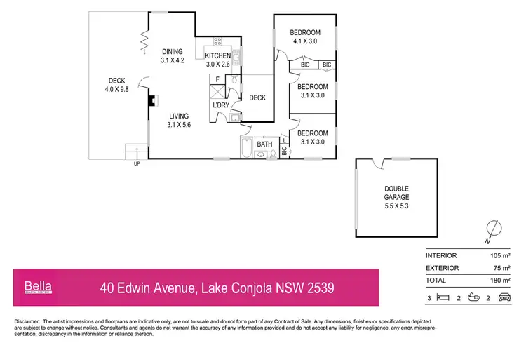 Floorplan of Homely house listing, 40 Edwin Avenue, Lake Conjola NSW 2539