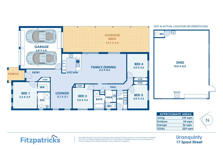 Floorplan of Homely house listing, 17 Spaul Street, Uranquinty NSW 2652