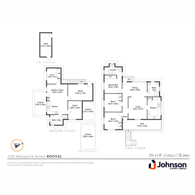 Floorplan of Homely house listing, 13a Macquarie Street, Booval QLD 4304