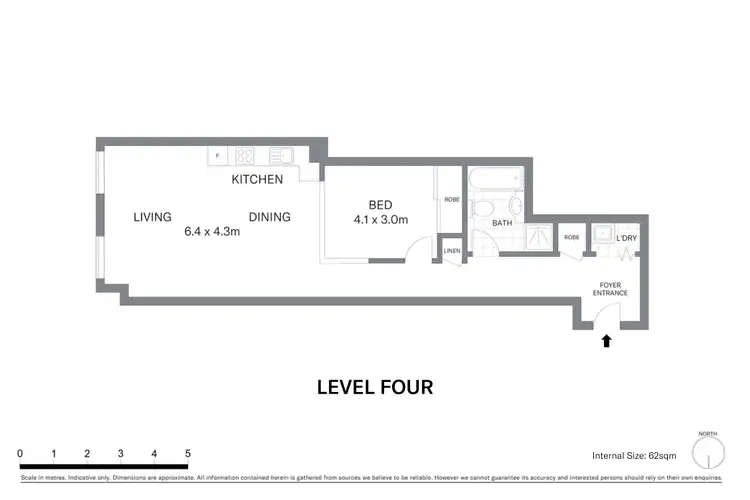 Floorplan of Homely apartment listing, 25/365 Kent Street, Sydney NSW 2000