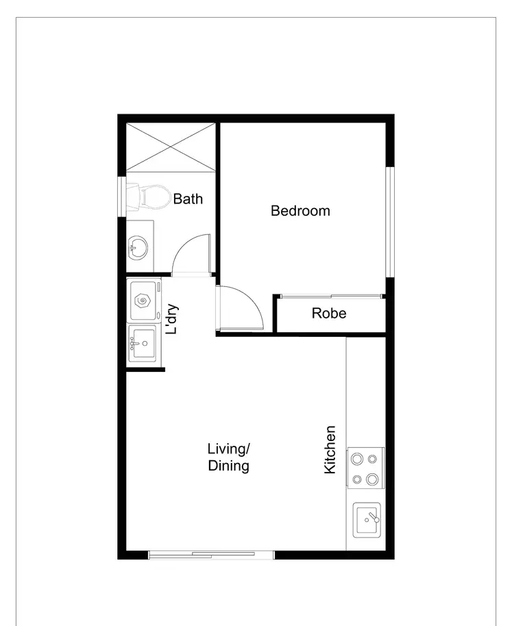 Floorplan of Homely unit listing, 13/71 Northcote Street, Kilburn SA 5084