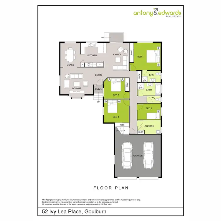 Floorplan of Homely house listing, 52 Ivy Lea Place, Goulburn NSW 2580