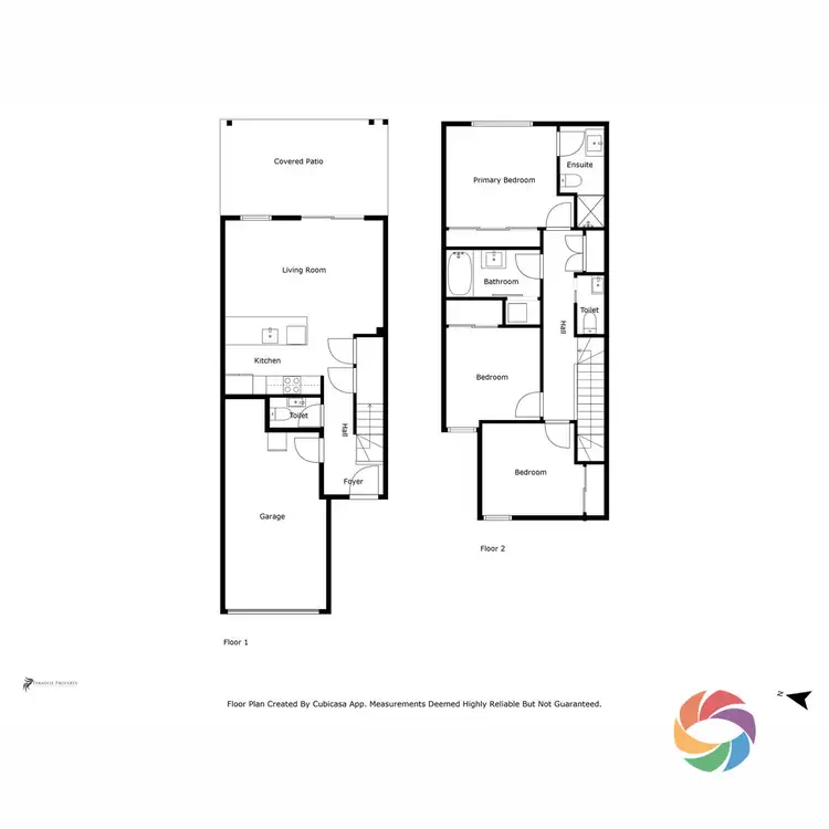 Floorplan of Homely townhouse listing, 44/2 CASTAMORE Way, Richlands QLD 4077