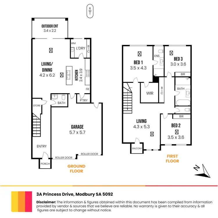 Floorplan of Homely house listing, 3A Princess Drive, Modbury SA 5092